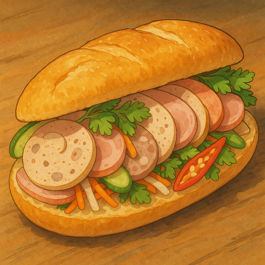 Cold Cuts Vietnamese Sandwich (Bánh Mì Thịt Nguội)