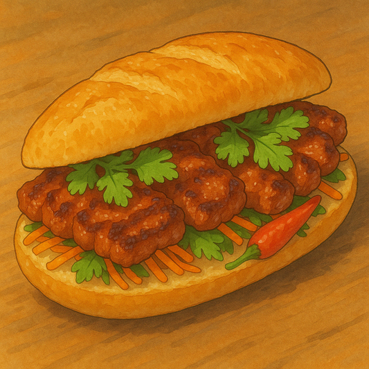Grilled Pork Vietnamese Sandwich (Bánh Mì Thịt Nướng)